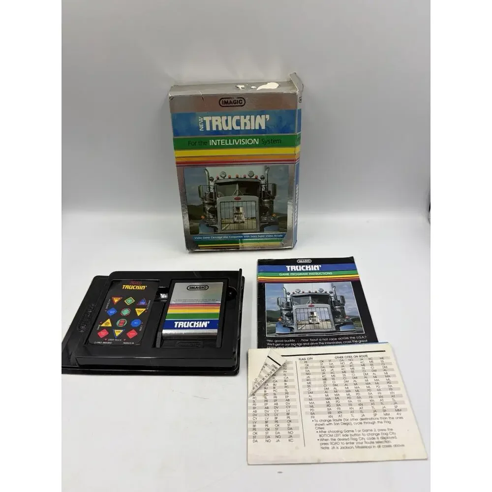 Truckin Intellivision iMagic 1983 Complete CIB